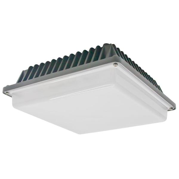 Dark Bronze 39 watt 4700K Cool White LED Ceiling Canopy Industrial Fixture